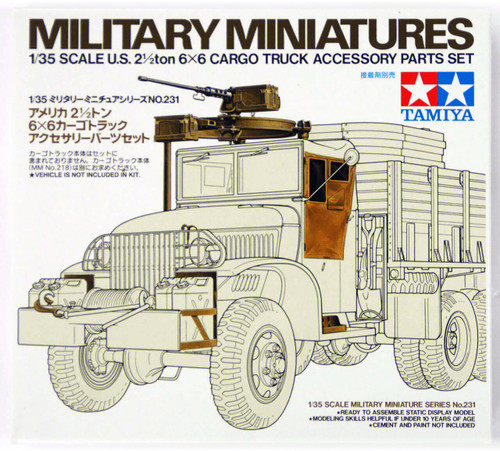 Tamiya 35231 U.S. 2.5T 6x6 Cargo Truck Accessories
