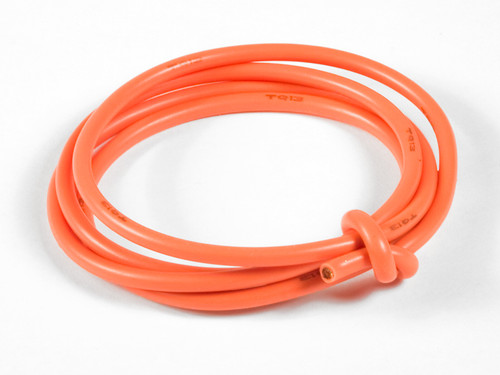 TQ Wire 1330 13 Gauge Super Flexible Wire- Orange 3'