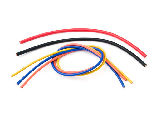 TQ Wire 1606 ESC Wiring Kit- 1' ea. 16 ga. Blue, Yellow, Orange  6" ea.