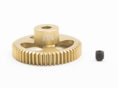 Trinity TEP6453 Featherweight Aluminum Pinion Gear, 64 Pitch, 53 Tooth