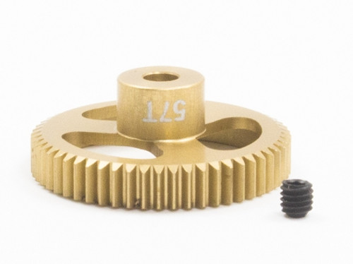 Trinity TEP6457 Featherweight Aluminum Pinion Gear, 64 Pitch, 57 Tooth