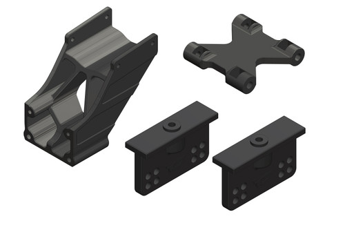Corally 00180-005 Wing Mount - Adjustable - Composite - 1 Set: Dementor,