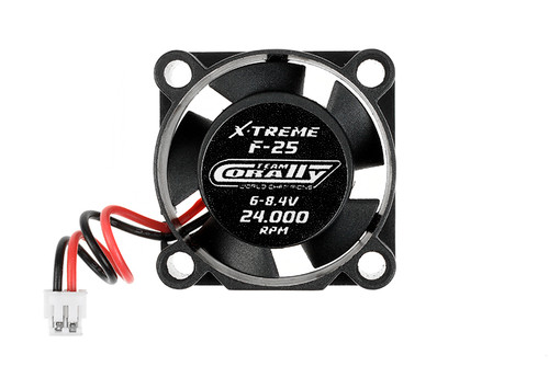 Corally 53100 Ultra Hi-Speed 25mm ESC Cooling Fan, Ball Bearing,