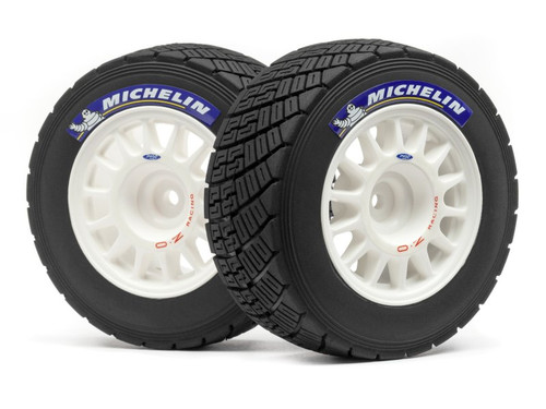 HPI Racing 113850 WR8 Rally Off-Road Wheel & Tire Set (White/2pcs)
