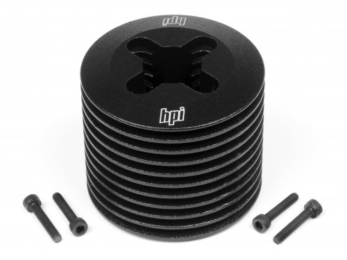 HPI Racing 1458 Aluminum Heatsink Head (Black/F3.5)