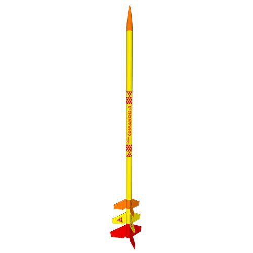 Estes Rockets 7245 Comanche-3 Model Rocket Kit, Skill Level 3