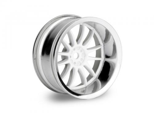HPI Racing 3285 Work XSA 02C Wheel 26mm Chrome/White (9mm Offset)