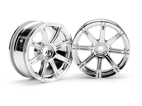 HPI Racing 3300 Work Emotion XC8 Wheel 26mm Chrome (3mm Offset)