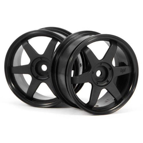 HPI Racing 3836 TE37 Wheel 26mm Black 0mm Offset/Fits 26mm Tire