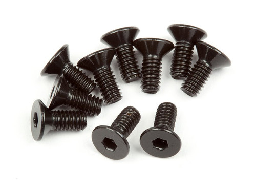 HPI Racing 107374 Flat Head Screw M2.5X6mm (Hex Socket/10pcs)