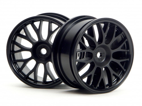 HPI Racing 3711 Mesh Wheel 26mm Black (1mm Offset)