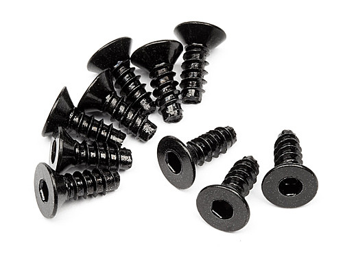 HPI Racing 94303 Tp. Flat Head Screw M3X8mm (Hex Socket/10pcs)