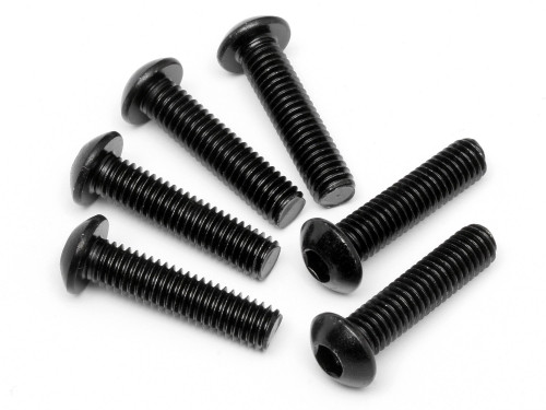 HPI Racing 94909 Button Head Screw M6X25mm (Hex Socket/6pcs)