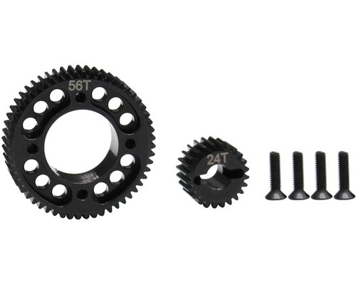 Hot Racing EDR824X56 Stealth X Drive UD2 Gear Set, for Associated Enduro