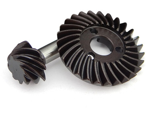 Hot Racing SCXT9278 Heavy Duty Steel Bevel Gear Set, 8 Tooth Pinion, 27 Tooth