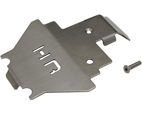 Hot Racing STRXF332C Stainless Steel Center Belly Pan Armor Skid Plate, TRX4