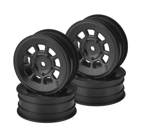 J Concepts 3397B 9 Shot 2.2" Front Wheel, Black for B6.1, YZ2, XB2, RB7, KC,