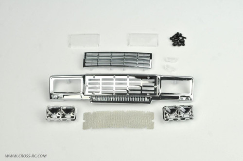 Cross RC 97400331 Chrome Main Grille Kit (Square Headlights): SG4