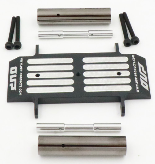 Cross RC OPCRA006 CNC Aluminum Center Skid Plate w/Rollers (fits all Demons)