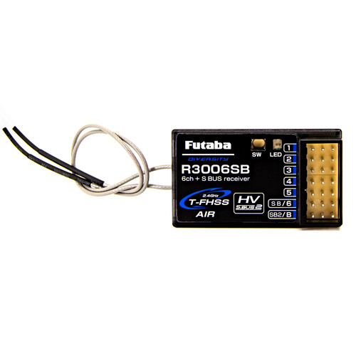 Futaba 01102306-3 R3006SB 2.4GHz T-FHSS S.Bus 6-Channel Receiver