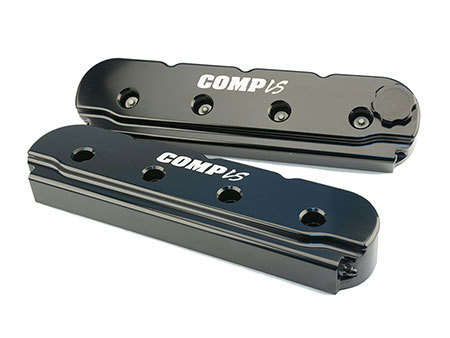 Comp Cams 291 GM LS Billet Valve Cover Set Black Finish
