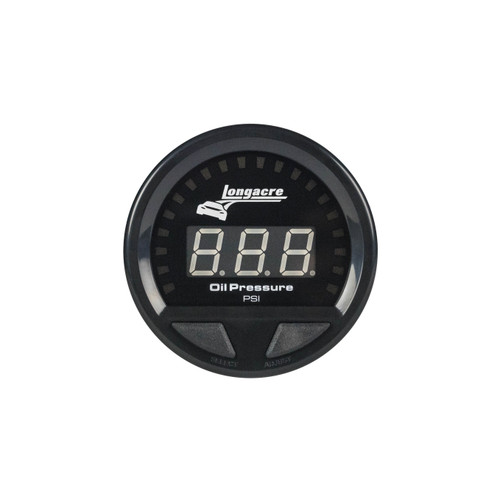 Longacre 52-46857 Waterproof LED Oil Pressure Gauge