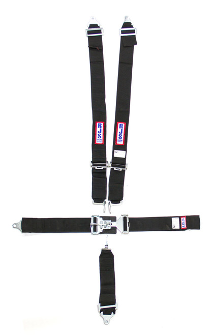 Rjs Safety 1128601 5-Pt Harness System BK Ind Bolt In Mt 3in Sub