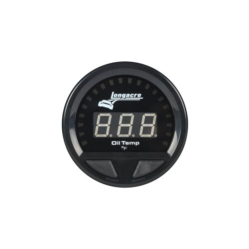 Longacre 52-46861 Waterproof LED Oil Temp Gauge 100-340f