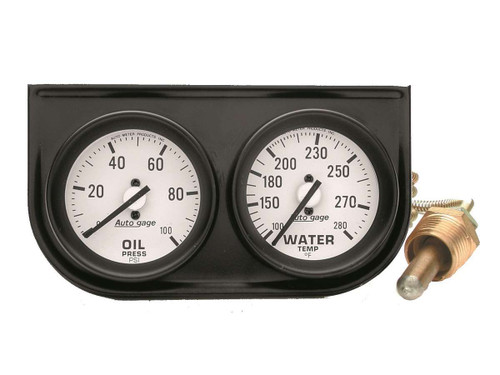 Autometer 2326 2-1/16in Oil/Wtr Console