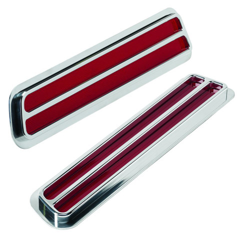 Billet Specialties 61737 1969 Camaro Taillights Polished Slotted