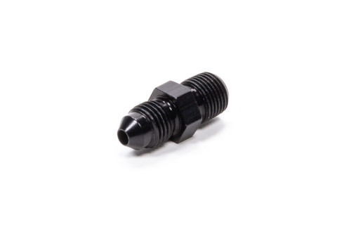 Fragola 481604-BL Straight Adapter Fitting #4 x 1/8 MPT Black