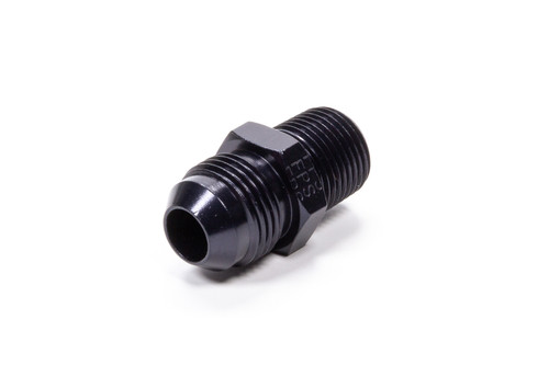 Fragola 481608-BL Straight Adapter Fitting #8 x 3/8 MPT Black