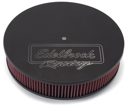 Edelbrock 41613 Victor Series A/C - 14in Round- Black Finish