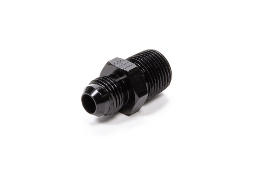 Fragola 481666-BL Straight Adapter Fitting #6 x 3/8 MPT Black