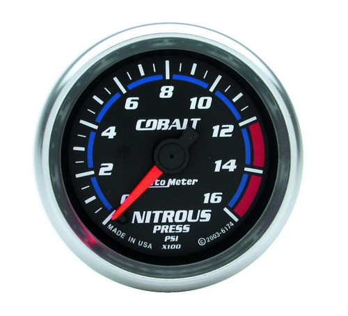 Autometer 6174 2-1/16in C/S NOS Pressure Gauge 0-1600psi