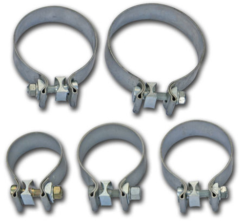 Bassani Xhaust TC300 Heavy Duty SS Muffler Clamps 3