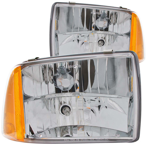 ANZO 111078 ANZO 1995-1997 Chevrolet Blazer Crystal Headlights Chrome 1pc