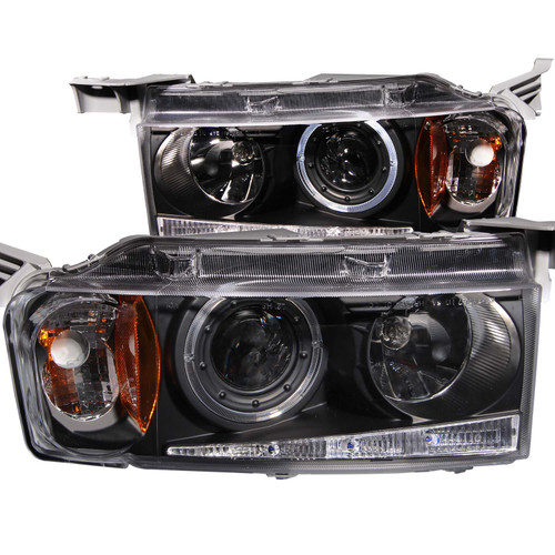 ANZO 121347 ANZO 2004-2007 Scion Xb Projector Headlights w/ Halo Black G2