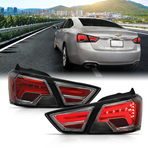 ANZO 321345 ANZO 14-18 Chevrolet Impala LED Taillights Smoke
