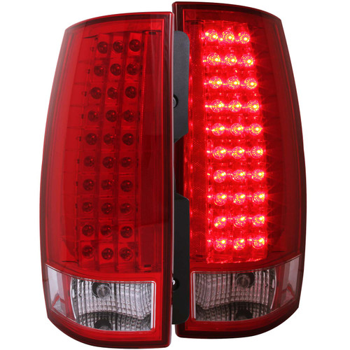 ANZO 311082 ANZO 2007-2014 Chevrolet Suburban LED Taillights Red/Clear