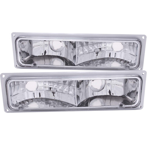 ANZO 511032 ANZO 1988-1998 Chevrolet C1500 Euro Parking Lights Chrome