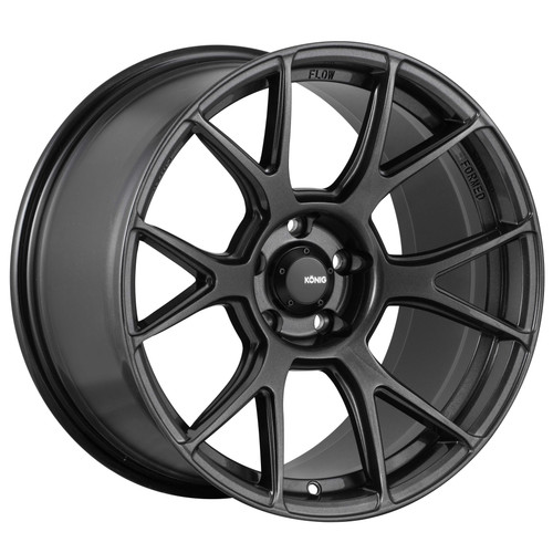 Konig AM89512456 Ampliform 19x8.5 5x112 45mm Offset Dark Metallic Graphite Wheel