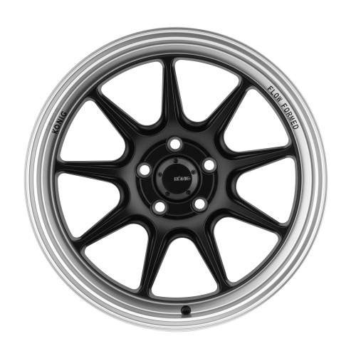 Konig CT95100355 Countergram 15x9 4x100 35mm Offset Matte Black / Matte Machined Lip Wheel