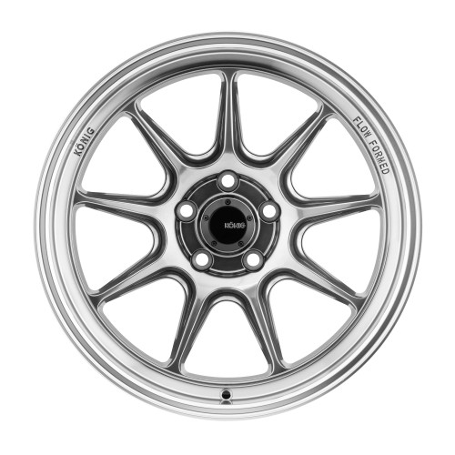 Konig CT7510035C Countergram 15x7.5 4x100 35mm Offset Hyper Chrome / Machined Lip Wheel