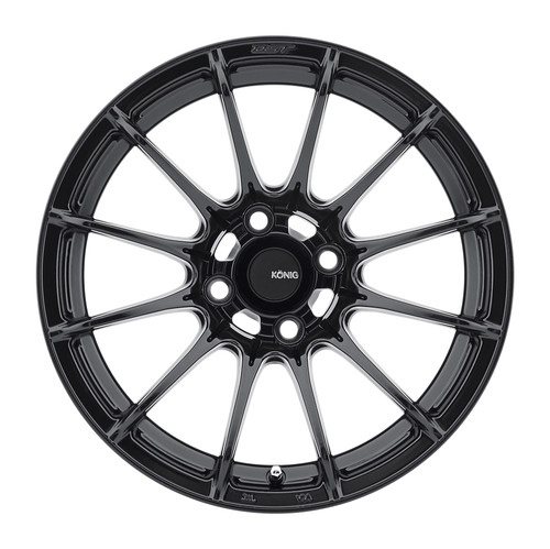 Konig DI57100355 Dial In 15x7 4x100 35mm Offset Gloss Black Wheel