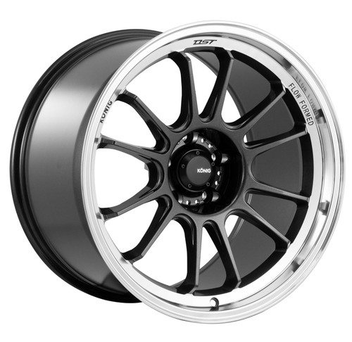 Konig HG87510406 Hypergram 17x8 5x100 40mm Offset Metallic Carbon W/ Machined Lip Wheel