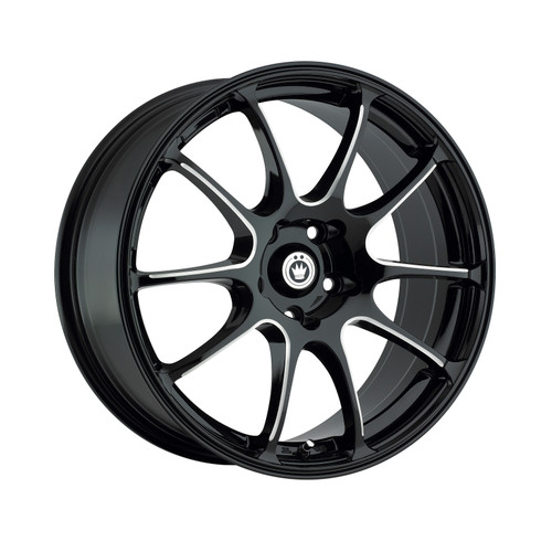 Konig IL77510405 Illusion 17x7 5x100 40mm Offset Black/Ball Cut Machine Wheel