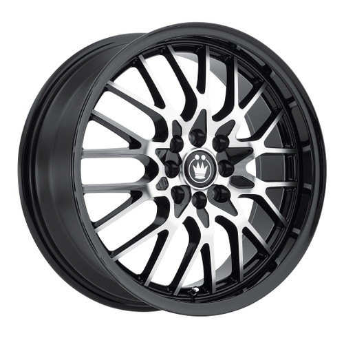 Konig LA77T04405 Lace 17x7 10x100 10x114.3 40mm Offset Black/Machine Spoke Wheel