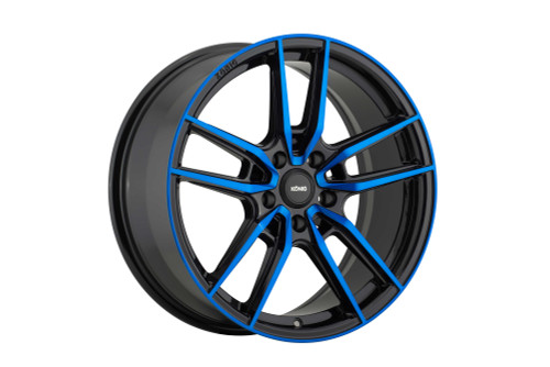 Konig MY8850843F Myth 18x8 5x108 43mm Offset Gloss Black W/ Blue Tinted Clearcoat Wheel