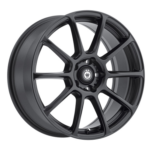 Konig R176512455 Runlite 16x7.5 5x112 45mm Offset Matte Black Wheel